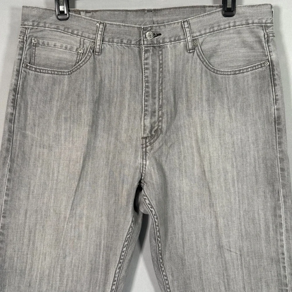 Levi's 505 Jeans Men Gray Denim Straight Rise 13